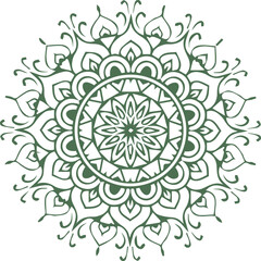 Beautiful mandala art and vector mandala design.