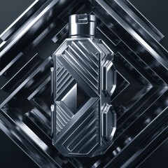 Luxurious and opulent soap or shampoo bottle with crystal texture