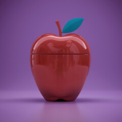 Apple shaped perfume or shampoo bottle, industrial luxury product