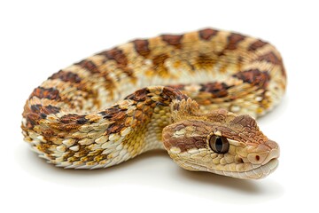 Fototapeta premium Agkistrodon Contortrix isolated on white