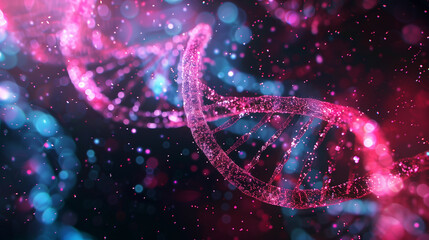 Abstract plexus DNA holographic background