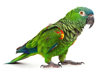 Amazon Parrot isolated on white