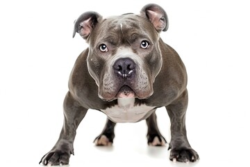 American Bully isolated on white