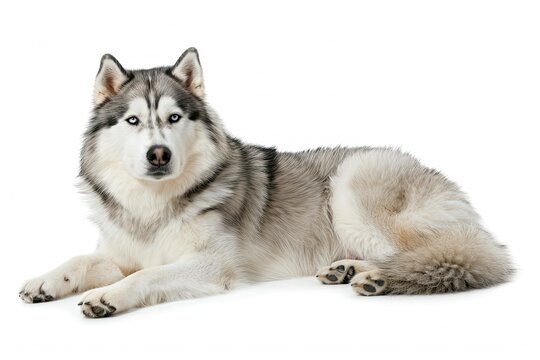 Alusky isolated on white
