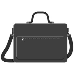 Laptop bag vector cartoon illustration isolated on a white background.