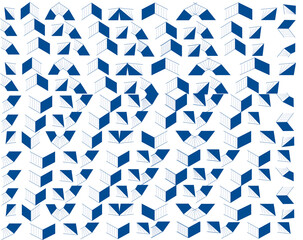 seamless geometric pattern with triangles