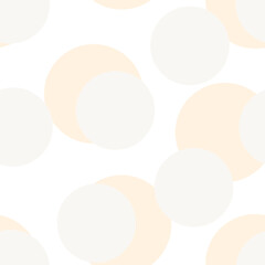 Pastels Geometric Circles Seamless Pattern Design