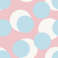 Pastels Geometric Circles Seamless Pattern Design