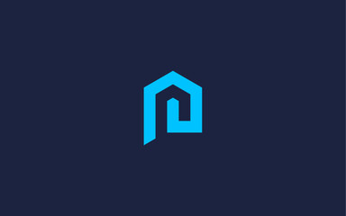 letter p with house logo icon design vector design template inspiration