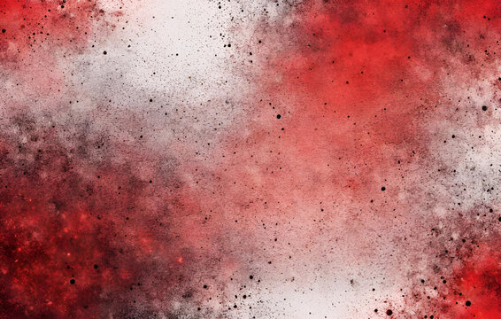 Red grunge on white background. Abstract red white with black elements
