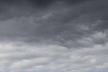 dark rain clouds with some lighter clouds in the background