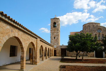 Fototapeta premium St. Barnabas Monastery on the island of Cyprus which was built around the alleged tomb of Barnabas