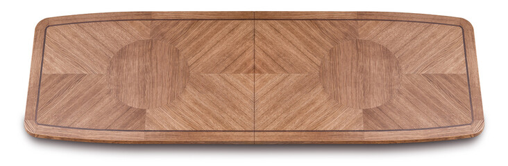 Oak veneer marquetry dining table top