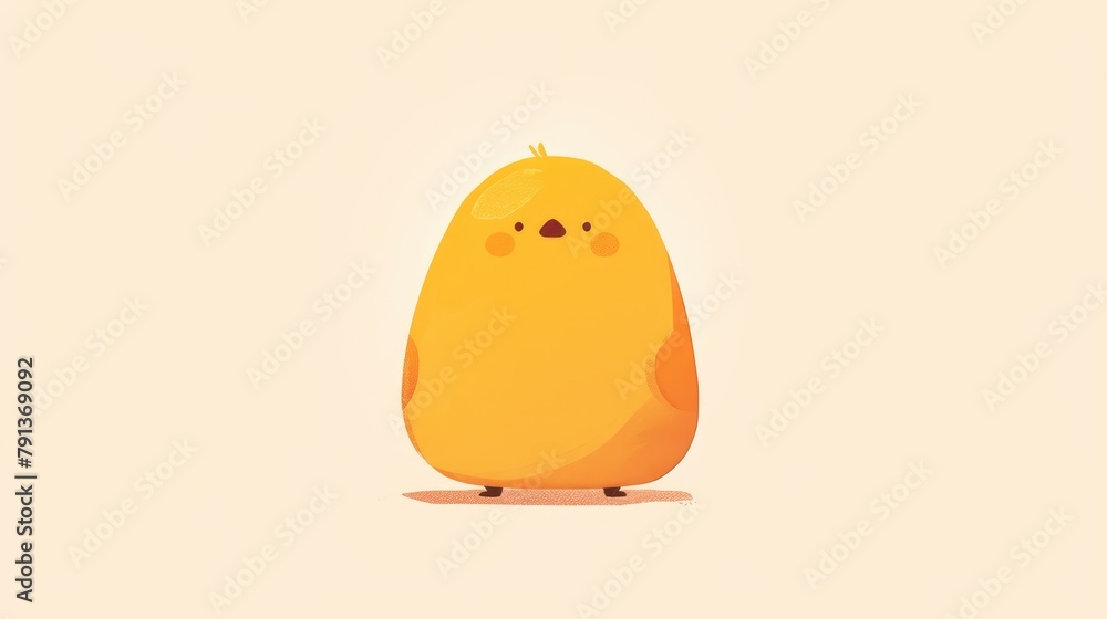 Poster a quirky and charming comedy icon featuring a sleek linear design stands out against a crisp white b