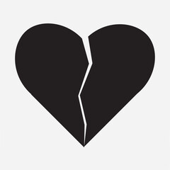 Broken Heart icon eps10