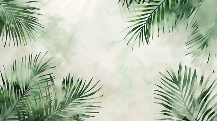Green palm spread, lines of life, organic symmetry, intimate detail - obrazy, fototapety, plakaty