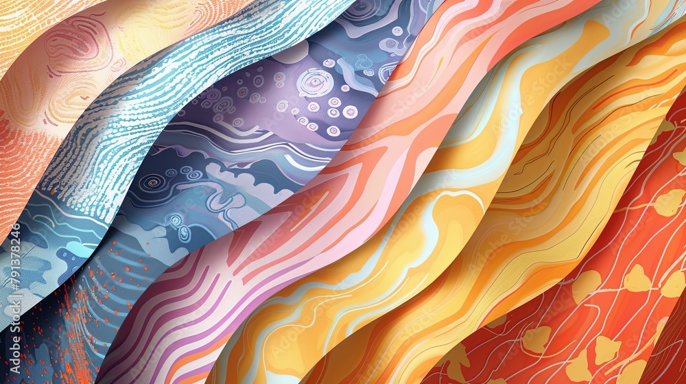 Poster colorful design pattern background