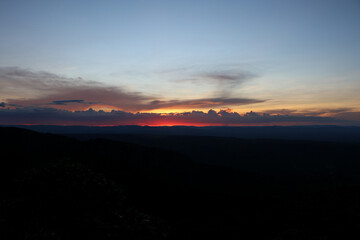 sunrise over the mountains