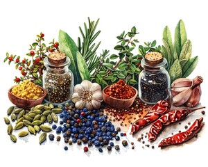 Herbs and Spices , Ingredients used to enhance the flavor of food