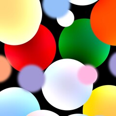 Colorful circle balls 