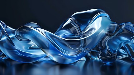 Glossy 3D-Rendered Sculpture Symbolizing Unity and Continuity
