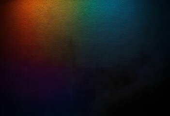 Abstract soft color holographic blurred grainy gradient banner background texture.