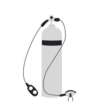 gray scuba tank equipment clip art preview