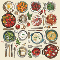 Illustration Food Ingredients