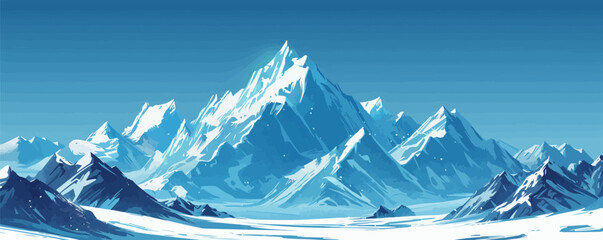 Vector cartoon Arctic ice