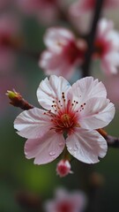 Obraz premium Beautiful cherry blossom wallpaper, Japanese cherry blossoms, Sakura flowers, Cherry blossom mobile wallpaper