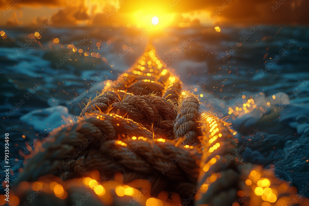 Poster a tapestry woven with threads of ambition and determination, depicting the journey towards fulfillin