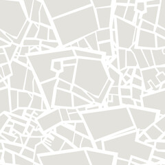 Seamless pattern of a city top view. The flooring art features a monochrome design resembling a map. - 791394249