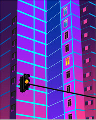 driving in the night city