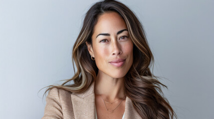 Fototapeta premium Young diverse woman lifestyle portrait.