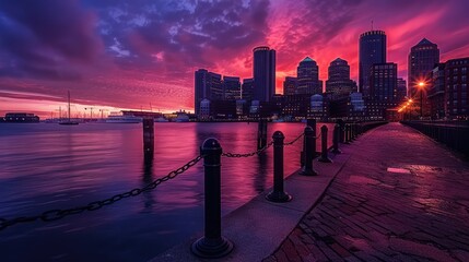 Boston Waterfront at dawn