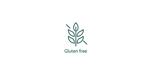 Gluten-Free Icon: Safe and Healthy Eating Vector Design