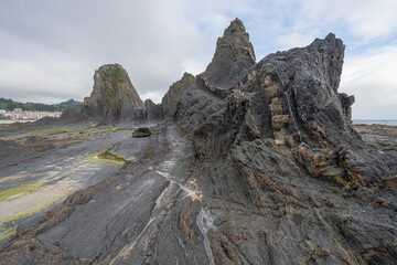 Geopark located on Saturraran beach on the northern coast of Spain.