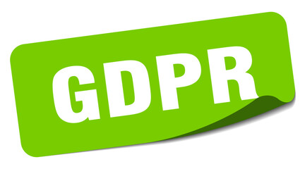 gdpr sticker. gdpr label