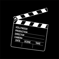 Obraz premium movie clapper board