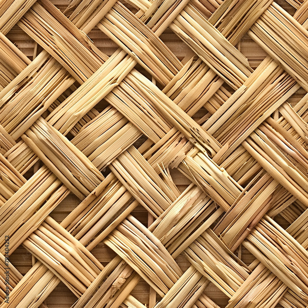 Poster rattan weave seamless patterns background