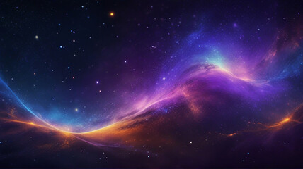Colorful abstract space background, colorful universe background