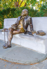 George Mason Memorial, author of the Virginia Declaration of Rights in West Potomac Park within Washington, D.C.