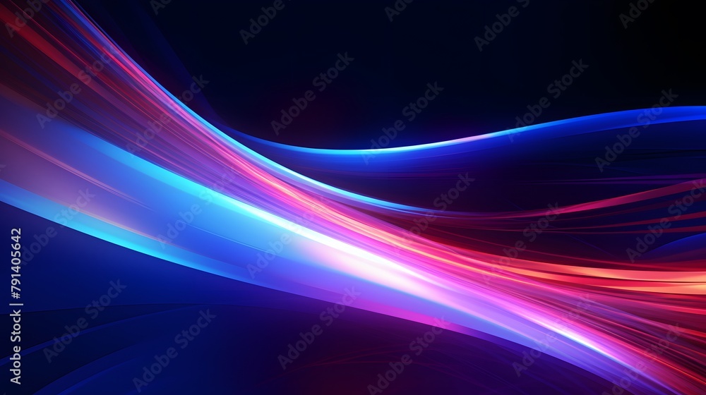 Poster modern abstract high-speed light effect. abstract background with curved beams of light. technology 