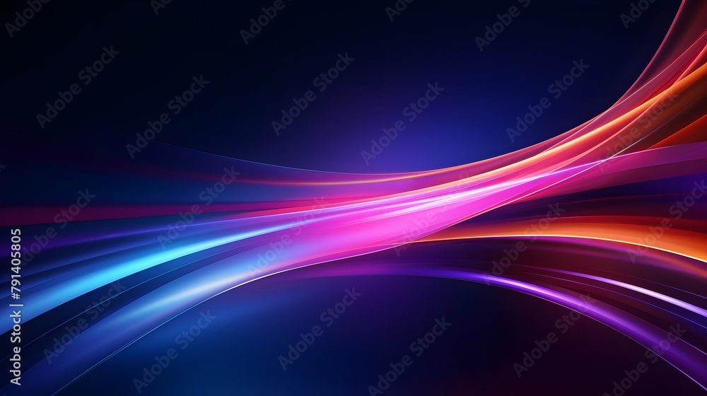Aufkleber modern abstract high-speed light effect. abstract background with curved beams of light. technology 