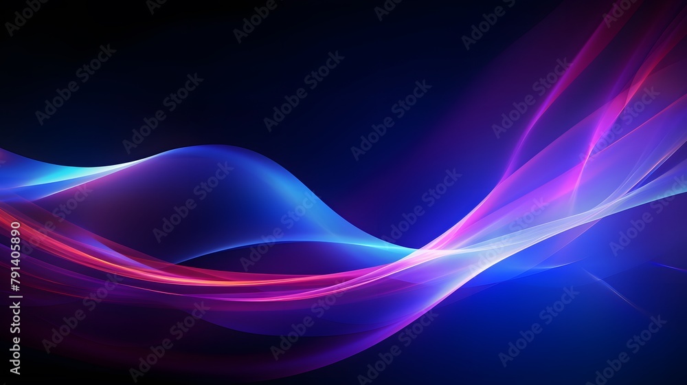 Poster modern abstract high-speed light effect. abstract background with curved beams of light. technology 