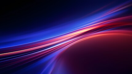 Modern abstract high-speed light effect. Abstract background with curved beams of light. Technology futuristic dynamic motion. Movement pattern for banner or poster design background concept.