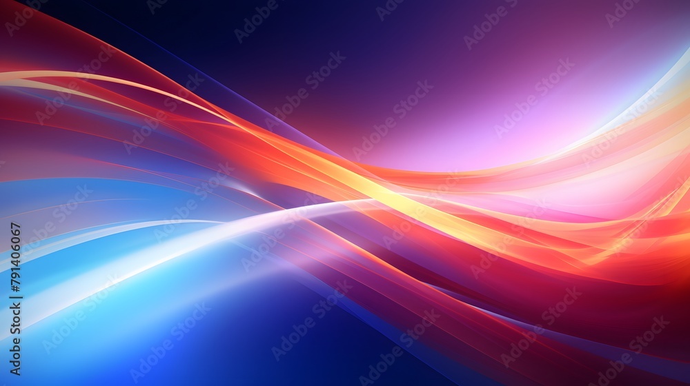 Poster modern abstract high-speed light effect. abstract background with curved beams of light. technology 