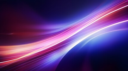 Modern abstract high-speed light effect. Abstract background with curved beams of light. Technology futuristic dynamic motion. Movement pattern for banner or poster design background concept.