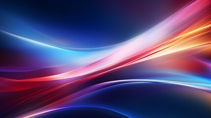 Modern abstract high-speed light effect. Abstract background with curved beams of light. Technology futuristic dynamic motion. Movement pattern for banner or poster design background concept.