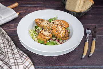 grilled chicken with vegetables